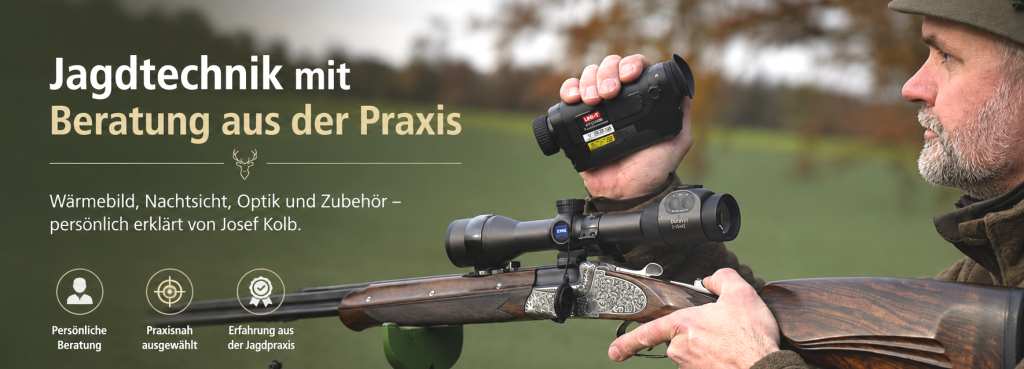 Josef Kolb mit Wärmebildtechnik und Jagdoptik in der jagdlichen Praxis