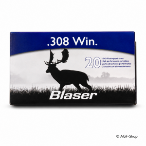 Blaser .308 Win. CDP Büchsenmunition 10,7 g 165 gr mit 20 Patronen