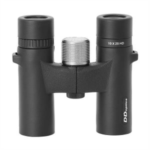DDoptics LUX-HR Pocket ED 10x25 Fernglas mit schwarzem Niggeloh-Trageriemen