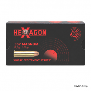 GECO .357 Magnum HEXAGON 11,7 g 180 gr 50 Stück Revolvermunition