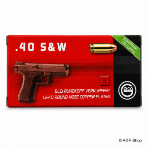 GECO Pistolenpatronen .40 S&W Blei-Rundkopf verkupfert 10,7 g 50 Stück