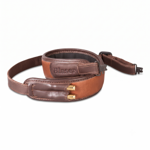 Blaser Gewehrriemen Leder braun mit Schnellverschluss – AGF-Shop