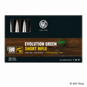 RWS Evolution Green bleifreie Jagdmunition, 20 Stück