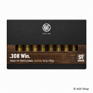 RWS Speed Tip Professional .308 Win. 10.7 g 165 grs Jagdmunition 20 Stück Blei