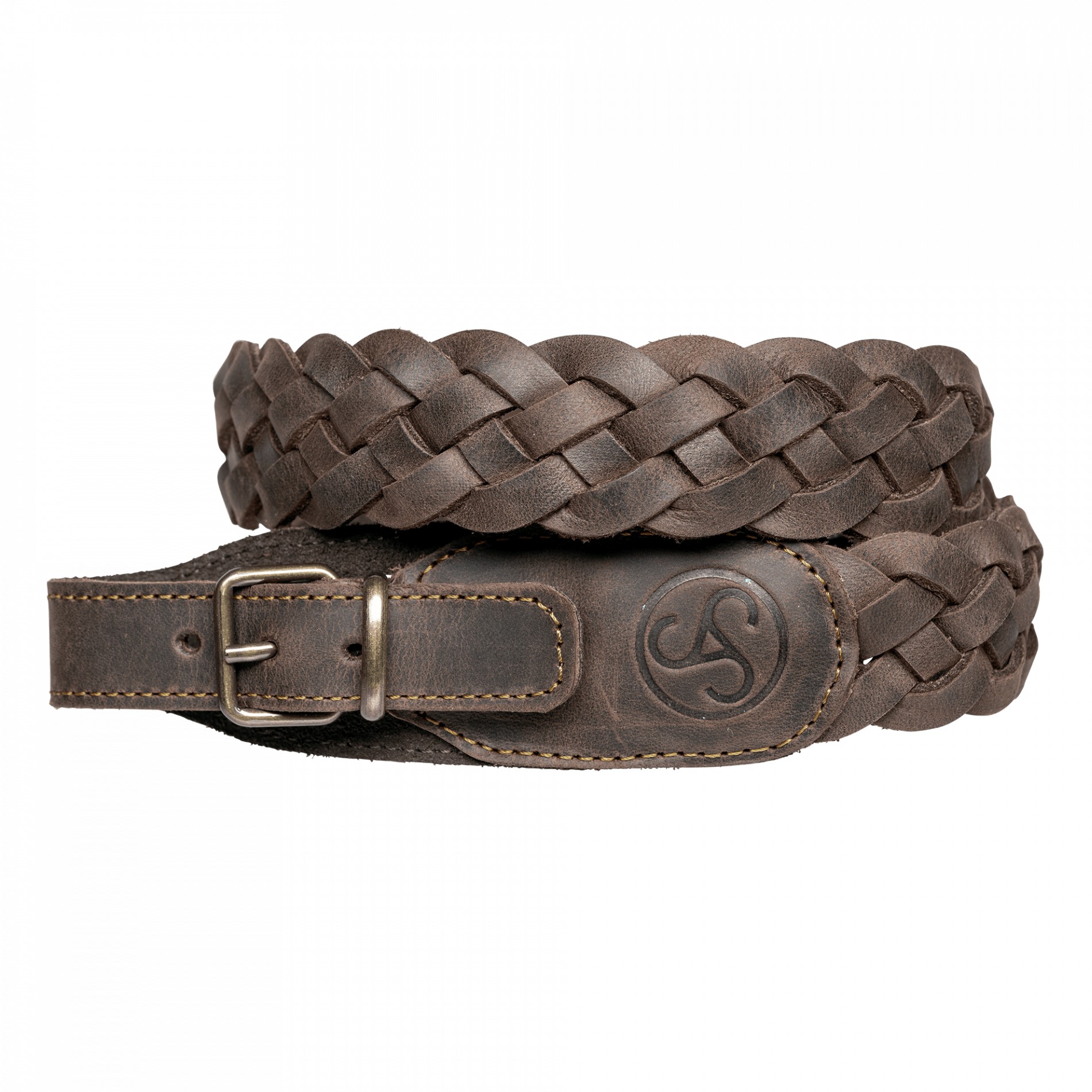 Sauer Gewehrriemen Leder geflochten braun – AGF-Shop