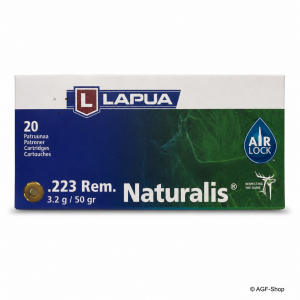 Lapua Naturalis .223 Rem. 3,2 g / 50 gr – 20 Schuss | AGF-Shop