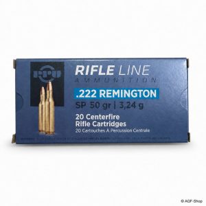 PPU Soft Point .222 Rem. 3,24 g / 50 gr – 20 Schuss | AGF-Shop