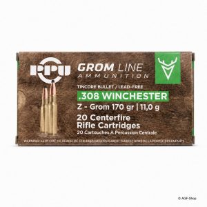 PPU Z-GROM .308 Win. 11,0 g / 170 gr – 20 Schuss | AGF-Shop