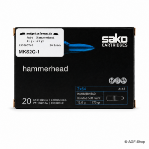 Sako Hammerhead 7x64 11,0 g / 170 gr Büchsenmunition | AGF-Shop