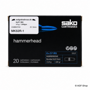 Sako Hammerhead 8x57 JRS 13,0 g / 200 gr Büchsenmunition | AGF-Shop