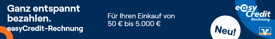 easyCredit-Rechnung im AGF-Shop – Einkäufe von 50 € bis 5.000 € später bezahlen